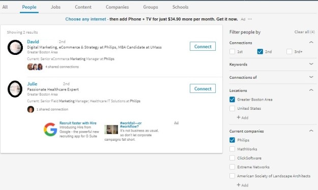 People Search, 2nd, location, company