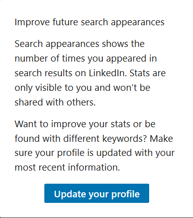 Improve Your profile