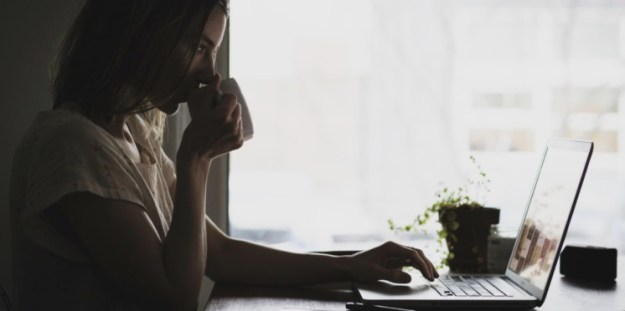 resume woman with coffee