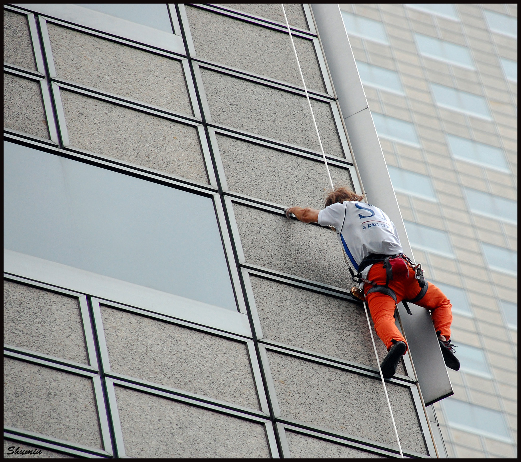 man climbing